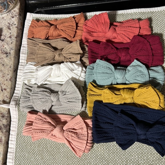 Assorted Baby Headbands with Bows and Flowers - Picture 1 of 14